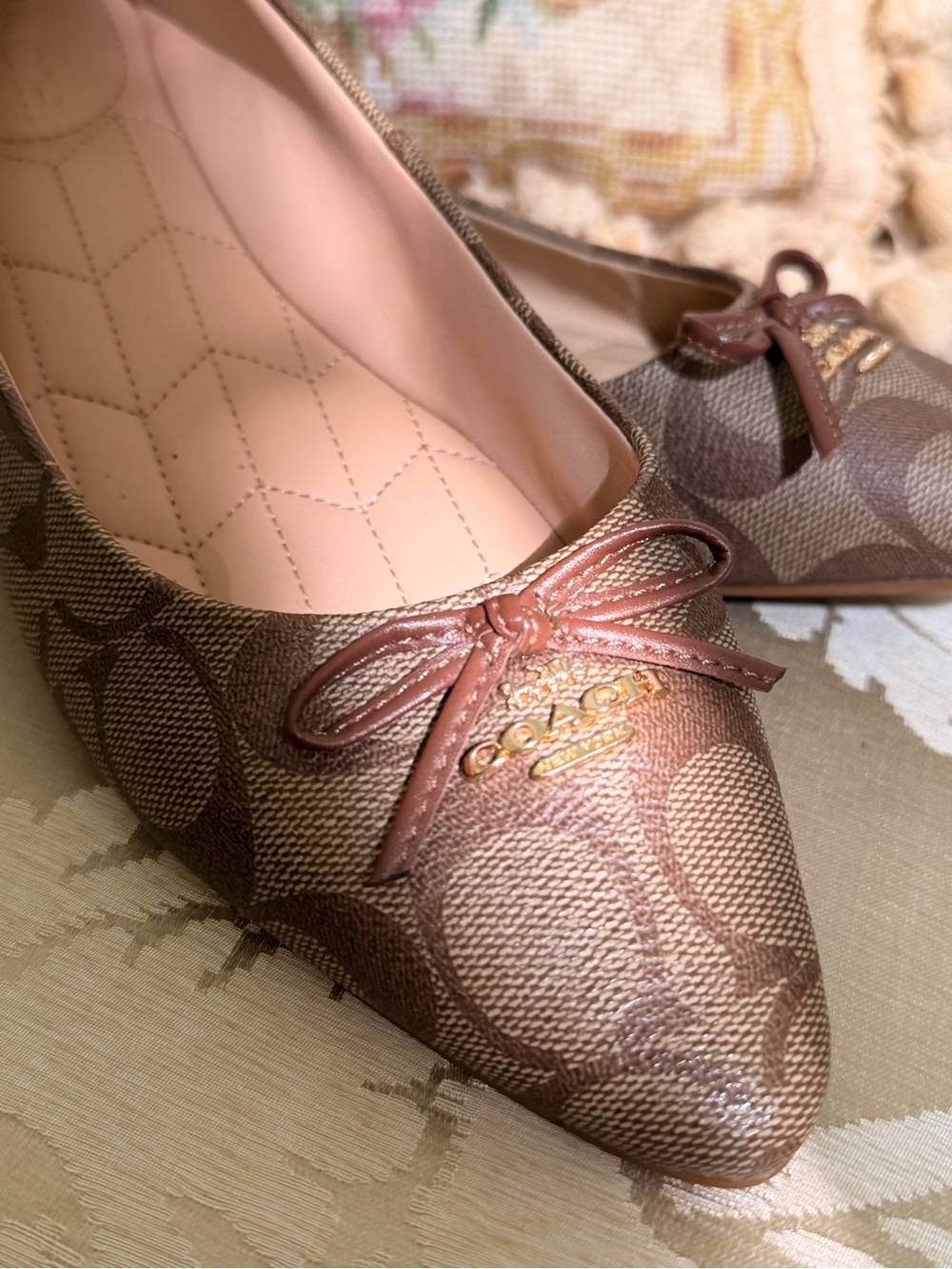 COACH Annabell Signature Ballet Flats-SZ6.5